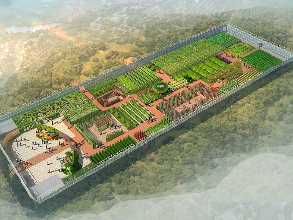 园区规划鸟瞰图