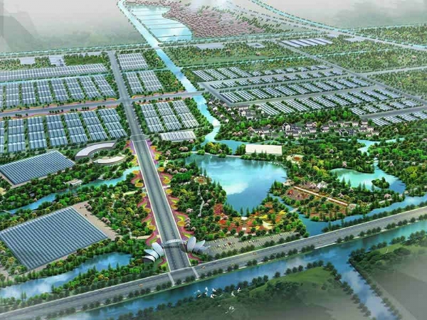 园区规划鸟瞰图