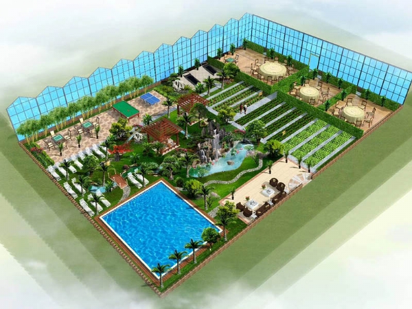 园区规划鸟瞰图