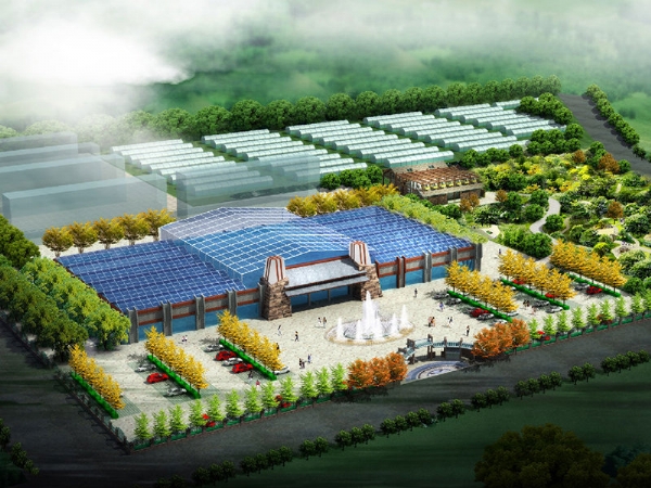 园区规划鸟瞰图